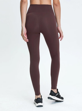 Calça Legging Asana com bolso marrom