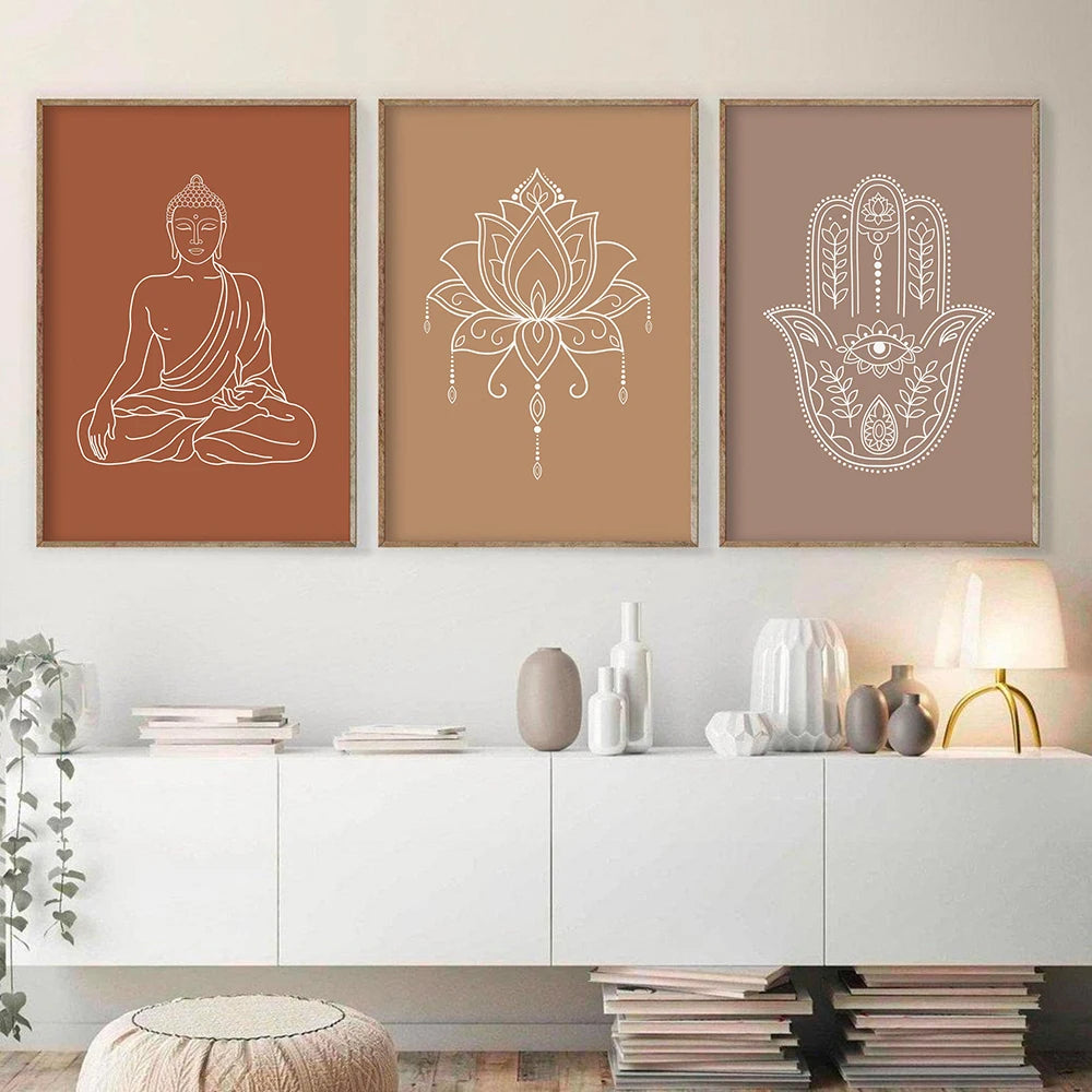 Quadro Mandala Buda Lótus