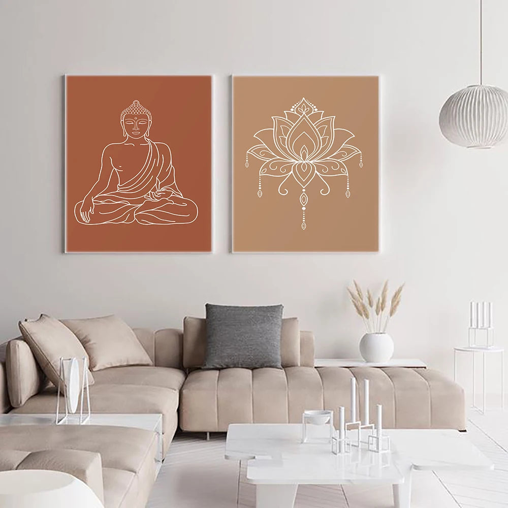 Quadro Mandala Buda Lótus