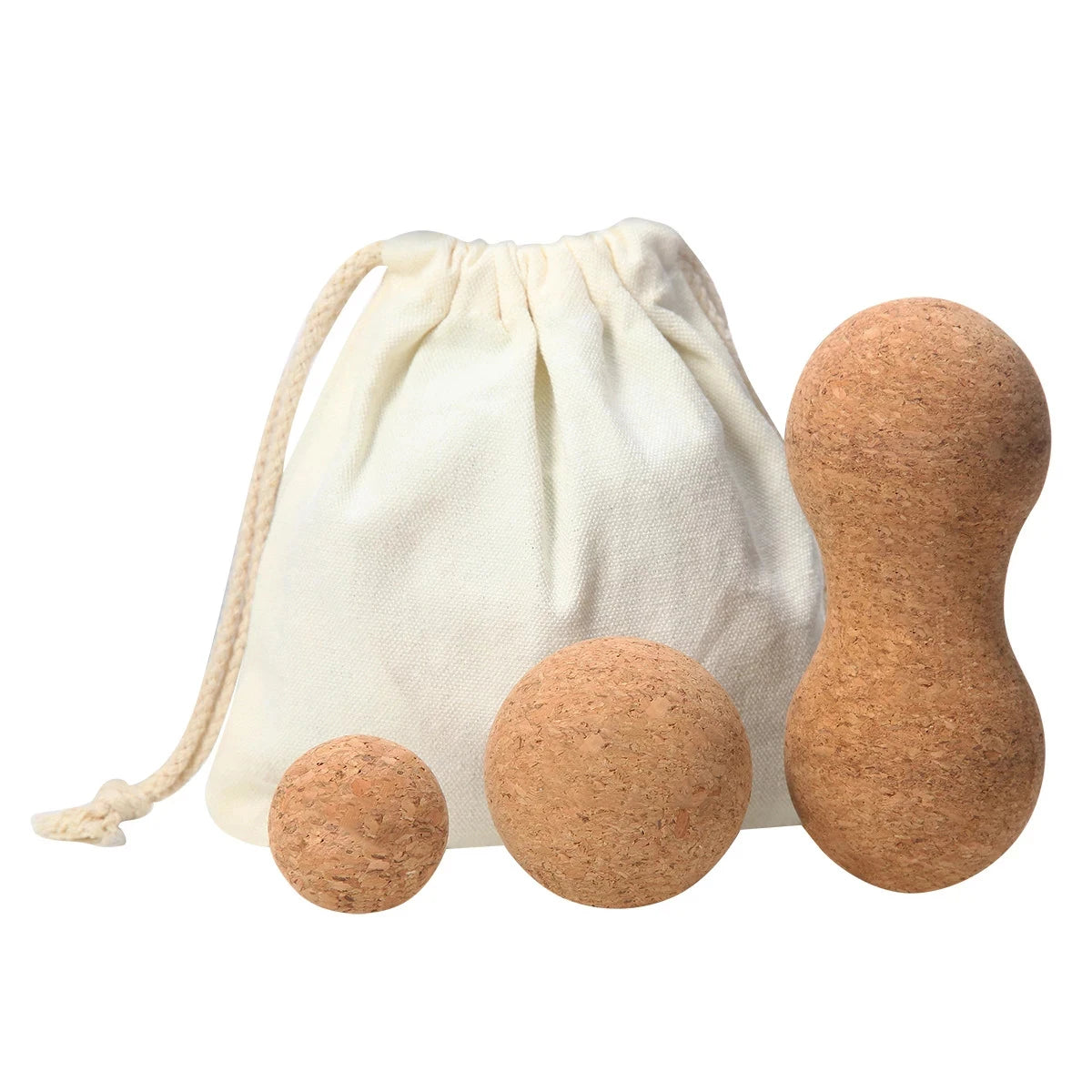 Bolas de Massagem de Cortiça Natural