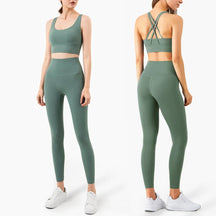 Conjunto fitness Asana sutiã sem costura