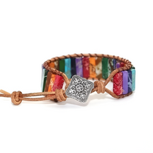 Pulseira boêmia multicolorida 7 chakras