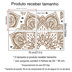 Adesivo EcoArt Stencil Mandala